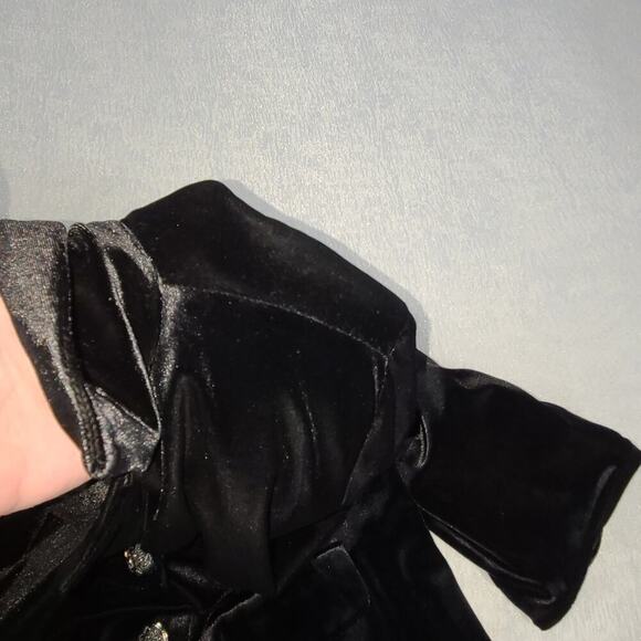 FALL 23rd street womens black velvet blazer Sz XL Dark feminine Goth career - Picture 4 of 11